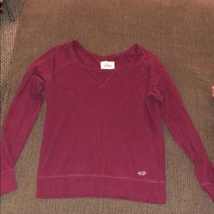 maroon long sleeve